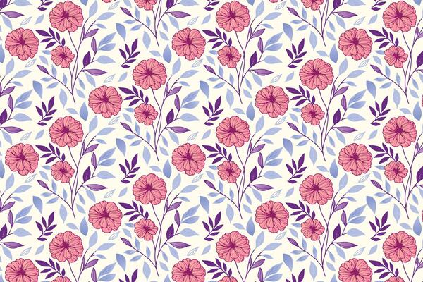 refined floral sketch pattern with organic illustrations and abstract flow suitable for decorative pillow and packaging