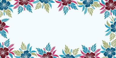 botanical themed floral wall with abstract inspiration.template for greeting invitation and decorative textile background vector