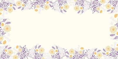 minimal floral wallpaper with nature inspired abstract lines.decorative frame design for wedding and textile poster use vector