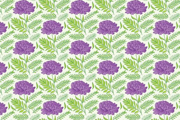 floral pattern with elegant hand drawn line art featuring abstract flower sketches for fabric and home textile design