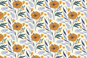 minimal floral texture with abstract doodle petals and soft layout made for fashion fabric and packaging use vector