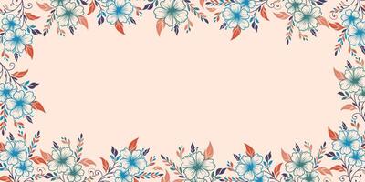 decorative floral wall art with abstract botanical motifs.scrapbook background for greeting card and modern textile design vector
