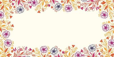 artistic abstract floral wallpaper for elegant backgrounds.decorative frame for card invitation and textile wall art vector