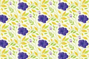 ornamental floral drawing with soft petals, curved lines, and leaf clusters for textile printing and kitchen fabrics vector