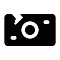 Simple Bankruptcy glyph icon. The icon can be used for websites, print templates, presentation templates, illustrations, etc vector