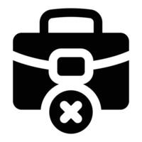 Simple Fired glyph icon. The icon can be used for websites, print templates, presentation templates, illustrations, etc vector