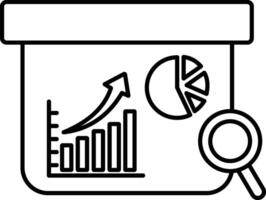 Statistical Data Graph Icon vector