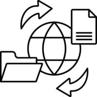 Fast File Sharing Icon vector