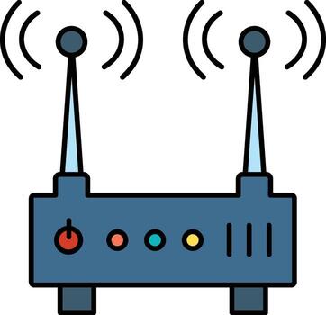 Wi-Fi Icon Wireless Internet Access and Network Signal vector