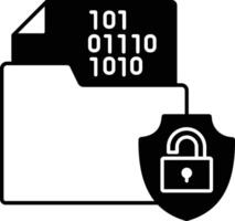 Data Encryption Shield Icon vector