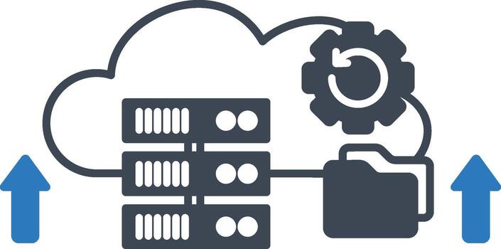 Cloud Icon Online Storage and Network Computing vector