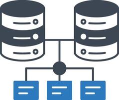 Database Icon Storage System and Data Management vector