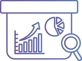 Business Growth Bar Chart Symbol vector