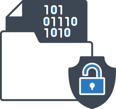 Encryption Icon Data Protection and Cyber Security vector