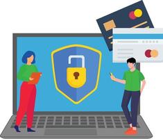 Credit card Security Illustration vector