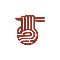 a red and white logo for a restaurant vector