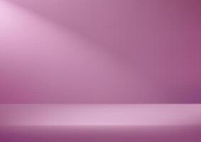 Empty purple studio background. Empty room with light effect. Space for selling products on the website. illustration. vector