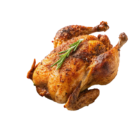 New a chicken on a transparent background background with a rosemary sprig png