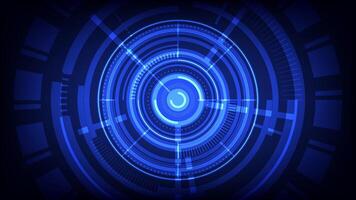 Abstract blue technology background design vector
