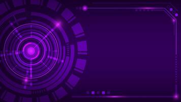Purple abstract technology background design vector