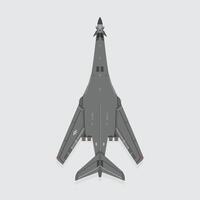 B-1 Lancer, military technology illustration of fighter aircraft, modern bombers type fighter aircraft with details. isolated bomber for study and poster vector