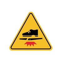 Handle with care. Symbols Do Not Step on, Fragile Material Warning Suitable for shipping icon vector