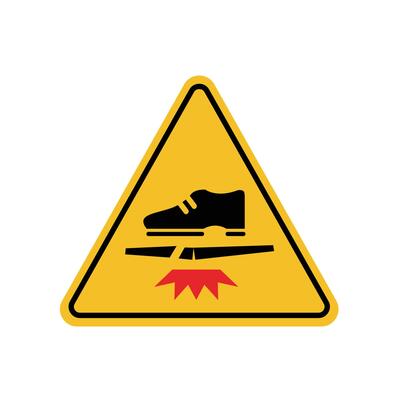 Handle with care. Symbols Do Not Step on, Fragile Material Warning Suitable for shipping icon