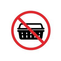 no plastic, no single-use plastic icon.no plastic food containers, Protect the environment, Suitable for poster use and web icons vector