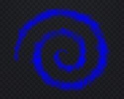 Realistic blue spiral smoke or haze, overlay effect on a dark background. Circular magic fog, vapor. Abstract illustration vector