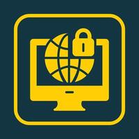 Internet Security trendy art design attractive amazing design colorful useful illustration vector