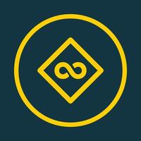 Infinity Sign trendy art design pretty amazing design colorful useful illustration vector