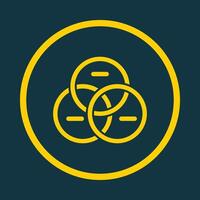 Venn Diagram trendy art design stunning amazing design colorful useful illustration vector