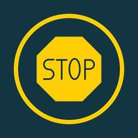 Stop Sign trendy art design pretty amazing design colorful useful illustration vector