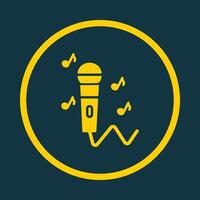 Mic music trendy art design elegant amazing design colorful useful illustration vector