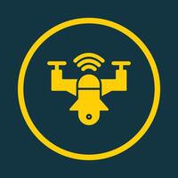 Drone trendy art design charming amazing design colorful useful illustration vector