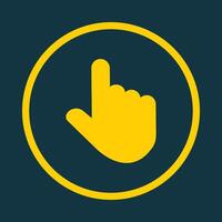 Raised Finger trendy art design attractive amazing design colorful useful illustration vector