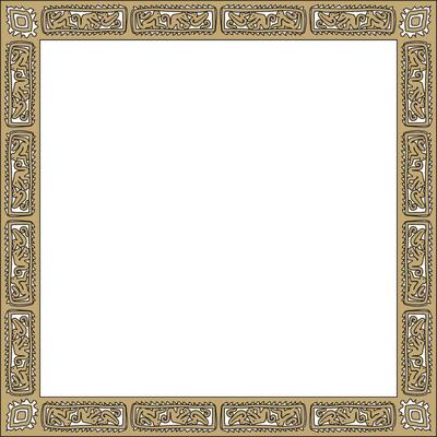 gold and black square national Indian patterns. National ethnic ornaments, borders, frames. colored decorations of the peoples America, Maya, Inca, Aztecs.