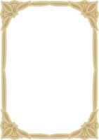 Classic Greek golden square ornament. pattern, ancient Hellenic rectangle, Europe border vector