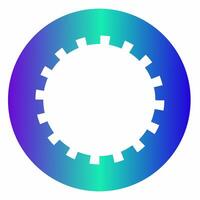 Digital Token Ring with Tech Details vector