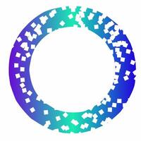 Circular Gradient Brush Stroke Frame vector