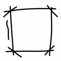 Creative Marker Line Frame vector