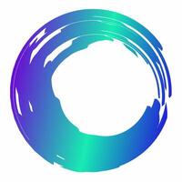 Futuristic Tech Circle Frame Design vector