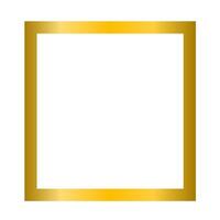 Minimalist Gold Frame White Background vector