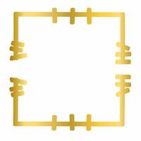 Gradient Gold Decorative Element vector