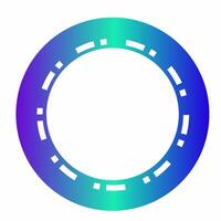 Sci-Fi Inspired Round Frame Design vector