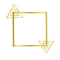 Elegant Minimalist Gold Frame Design vector