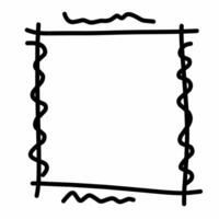 Hand Drawn Abstract Square Frame vector