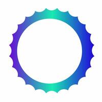 Gradient Round Frame with Grunge Touch vector