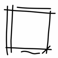 Casual Ink Frame Drawing vector