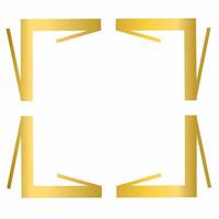 Modern Gold Square Template vector